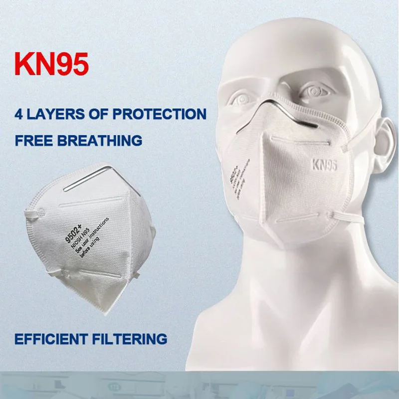 

KN95 Disposable Face N95 Surgical Mask Mouth Cover Facial Dust Filter Pm2.5 ffp2 Caps Mask CE