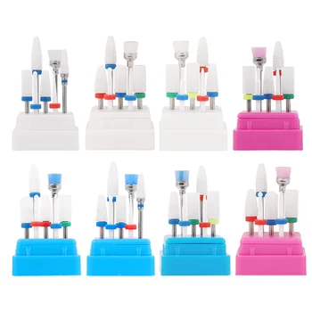 

7Pc/Set Ceramic Nail Drill Bits Set Milling Cutter For Manicure Machine Nail Sander Bits Set Of Ceramic Nail Drills Remover Tool
