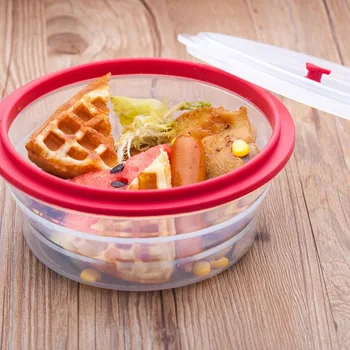 

NEW Round Silicone Folding Fresh Box Folding Bowl Microwave Lunch Box Fresh Box Round Sealed Bowl Tableware