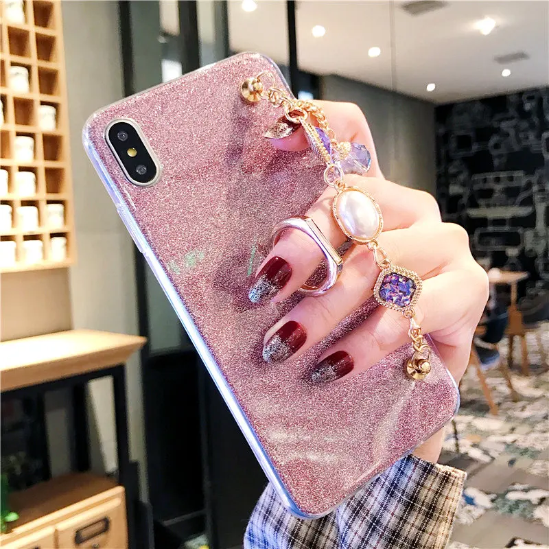 

Glitter Rhinestone Bracelet Case For Oppo C2 AK1 X K3 3 2 R17 R15 R11 R11S R9 F1 R9S R7 R7S F11 F9 Pro Plus Lite A7X Covers