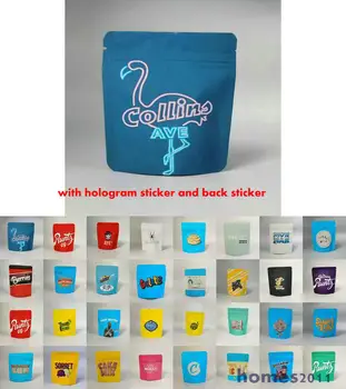 

Cookies Pink Rozay Mylar Bag 35G Smellproof Ziplock Resealable Heatseal Bags With Holographic Authenticity Stickers And Labels N