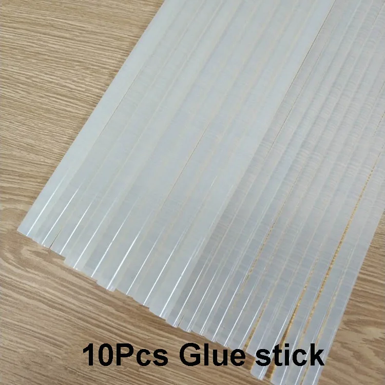 10pcs Glue stick 500 шт. искусственный цветок, украшения для свадебной вечеринки, розовый медведь, юбилей, Рождество, сделай сам, подарок на день Святого Валентина, День рождения, Розовый венок - Цвет: 10pcs Glue stick