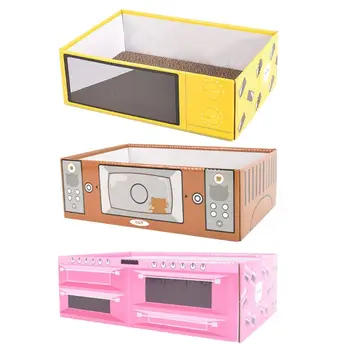 

Cat Scratcher Board Corrugated Paper Box Bed House for Cat Kitten Sofa Protector 67JB