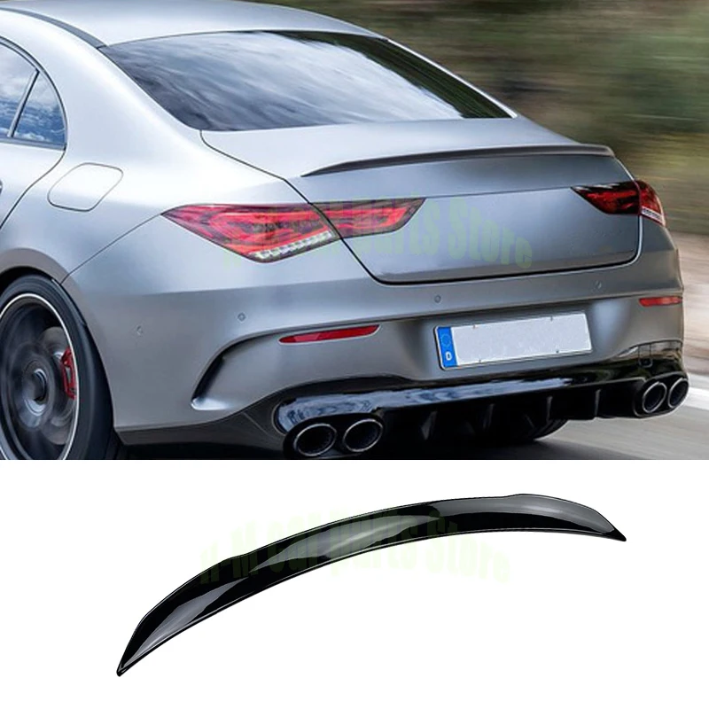 C118 Spoiler Posteriore Per Mercedes Benz Cla C118 Cla180 200 260 2020 Berlina Coda Abs Nero Lucido Ala Posteriore Spoiler Baule