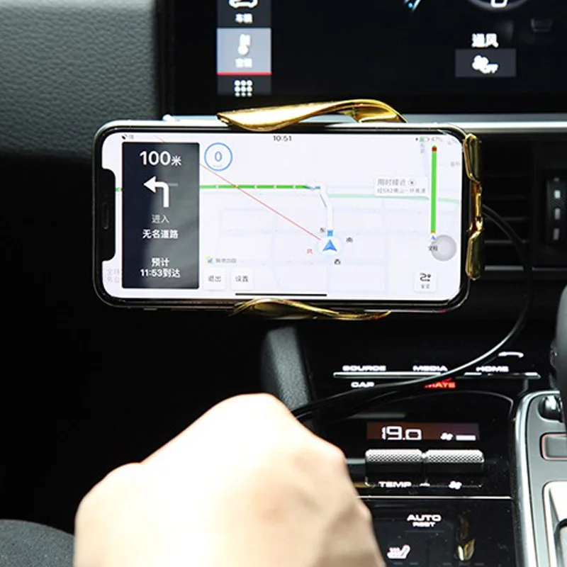 Автомобильное беспроводное зарядное устройство держатель телефона Авто зажимное крепление зарядный кронштейн для смартфона NJ88