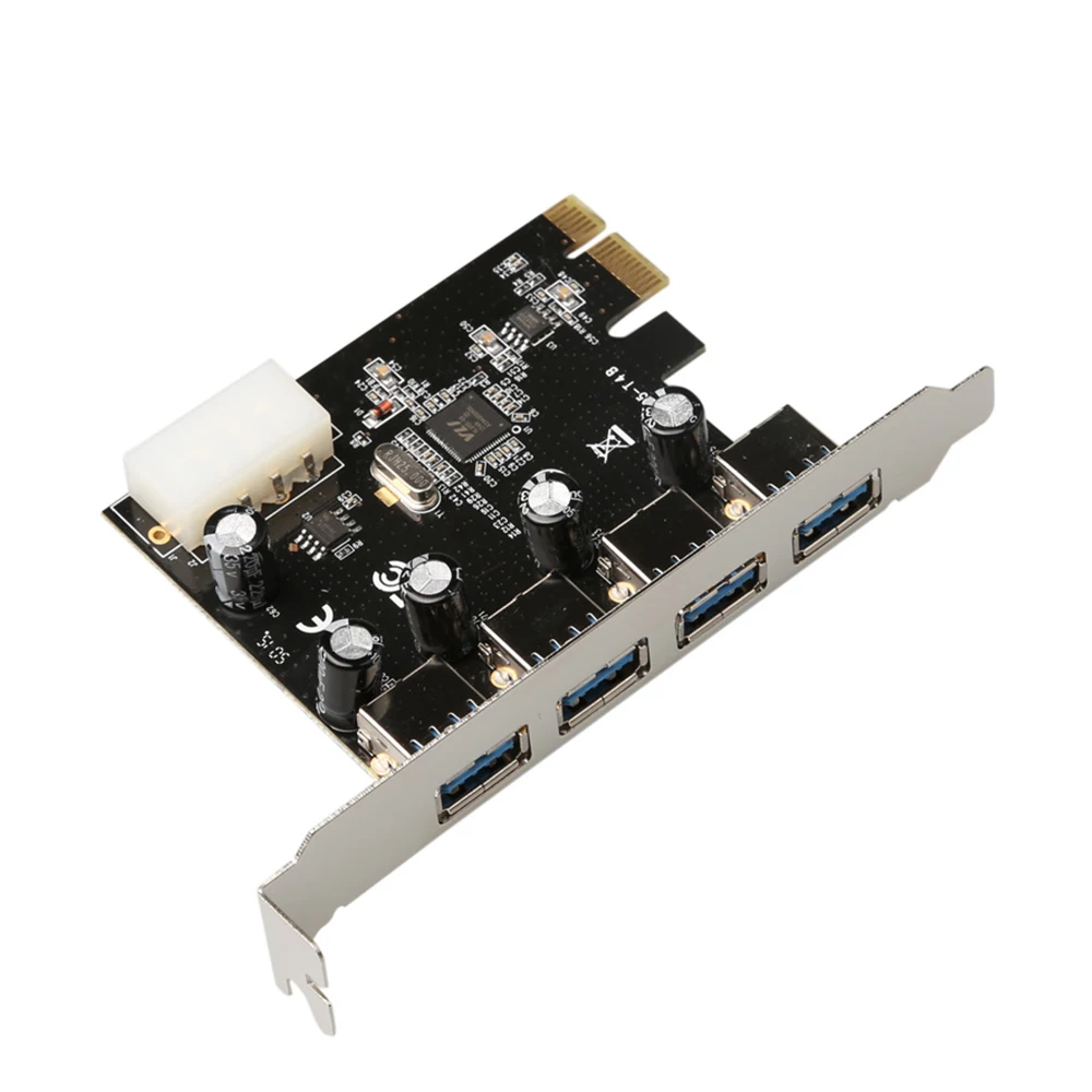 

PCIe PCI Express to 4 Port USB 3.0 ADD ON CARD Adapter converter