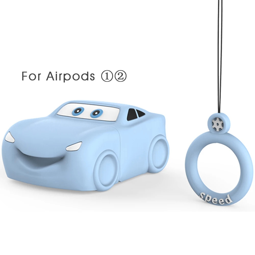 Игрушечный автомобиль, мягкий чехол для Apple AirPods 1, 2, чехол, милый ТПУ Силиконовый Футляр для наушников для AirPods 1, 2, коробка для хранения наушников - Цвет: 04