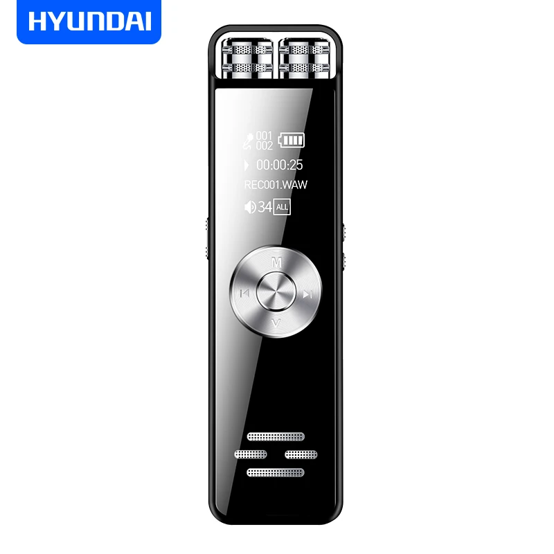 Hyundai E780 мини двойной микрофон цифровой речевой самописец 100 часов MP3 плеер