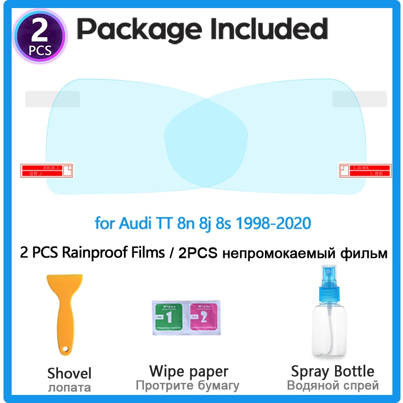 Полное покрытие Защитная противотуманная пленка для Audi TT 8n 8j 8s TTs MK1 MK2 MK3 1998~ автомобиля зеркало заднего вида непромокаемые аксессуары