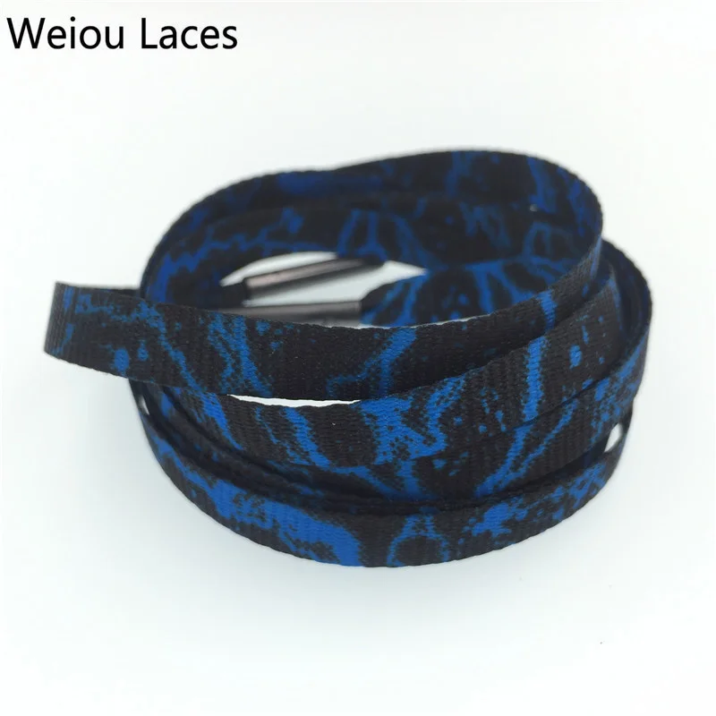 Weiou hot Shoestring Tops Silk Screen Printing Flat Print Shoelaces For Dress Shoes Personalized Replacement Shoelaces 60-180cm
