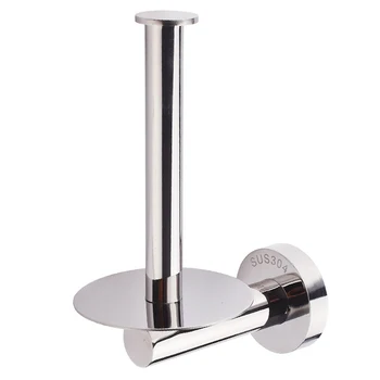 

Toilet Rust Proof Kitchen Hotel Silver Easy Install Stand Round Durable Stainless Steel Roll Paper Holder Wall Mounted Vertical