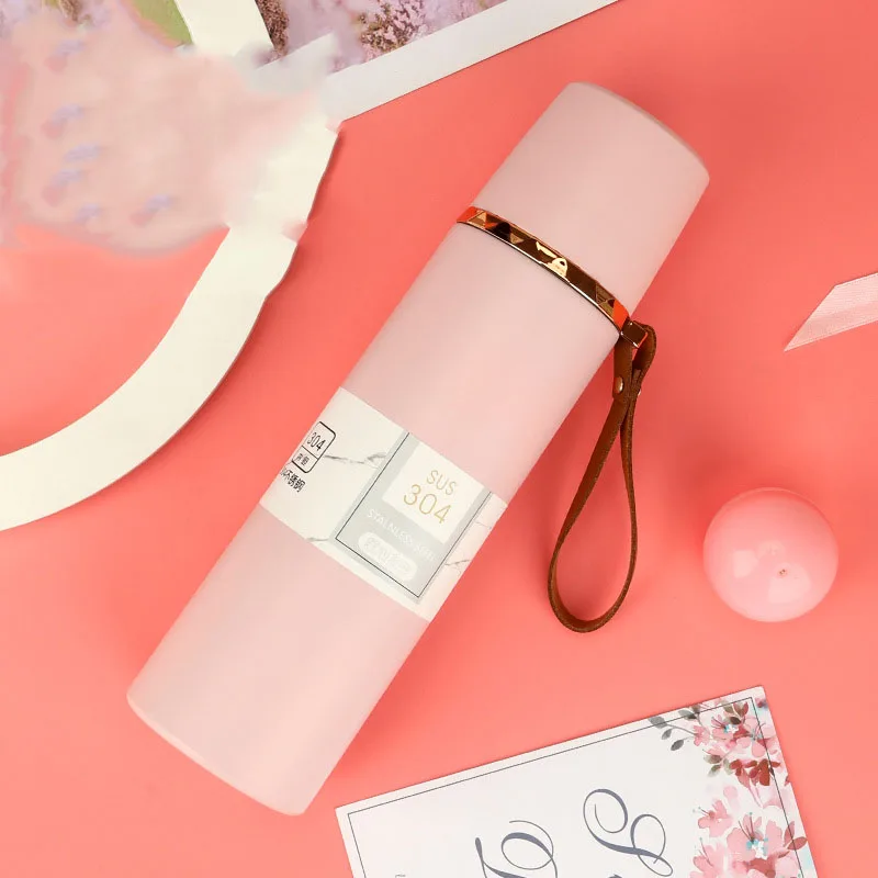 Stainless Steel 304 Thermos Mug Coffee Water Bottle Vacuum Flask Double Wall Insulated Travel Mug Cup Warm Bottle 500Ml