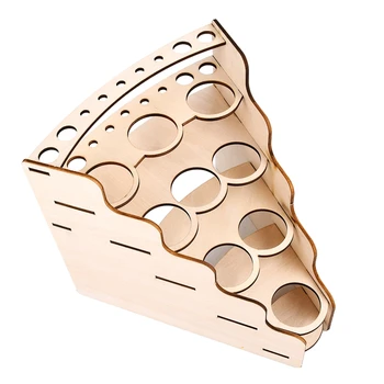 

45°Wooden Paint Bottle Storage Box Color Paint Ink Brush Holder Rack Modular Holder Storage Tool