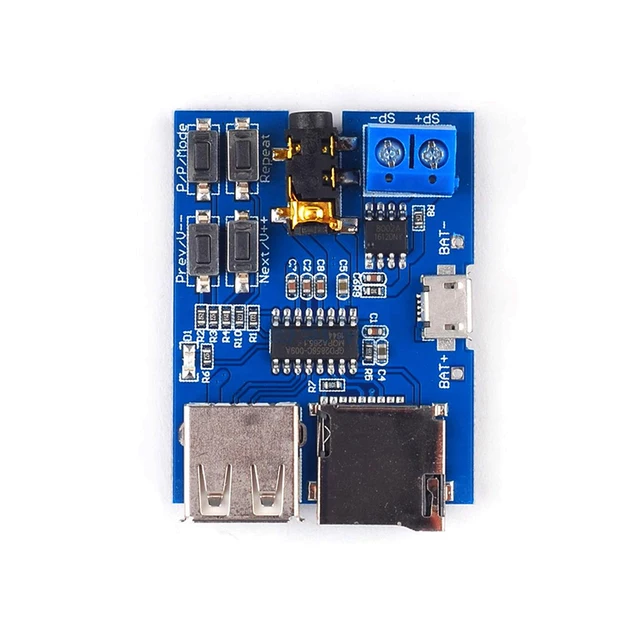 Tablero de codificación MP3 sin pérdidas, altavoz Arduino, Kit de amplificador DIY, módulo de decodificador de reproductor de Audio con tarjeta TF U Disk Tablero de codificación MP3 sin pérdidas, altavoz Arduino, Kit de amplificador DIY, módulo de decodificador de reproductor de Audio con tarjeta TF U Disk