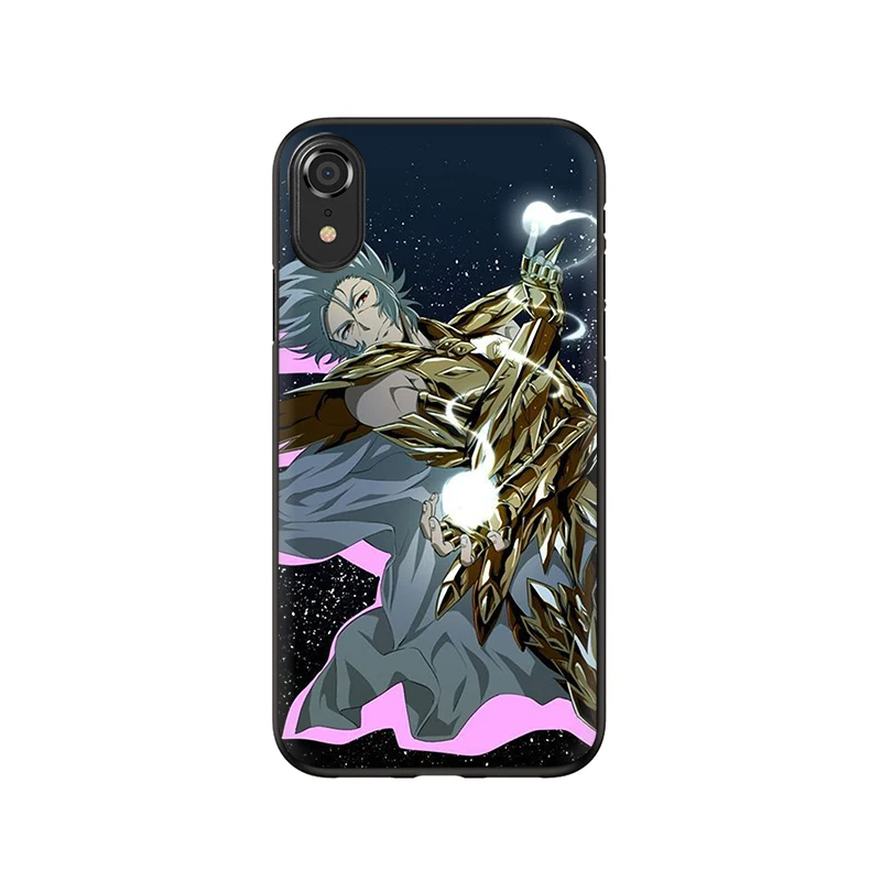 Силиконовый чехол для телефона EWAU с рисунком Святого Сейя для iPhone 5 5S SE 6 6s 7 8 Plus X XR XS 11 Pro Max - Цвет: B3