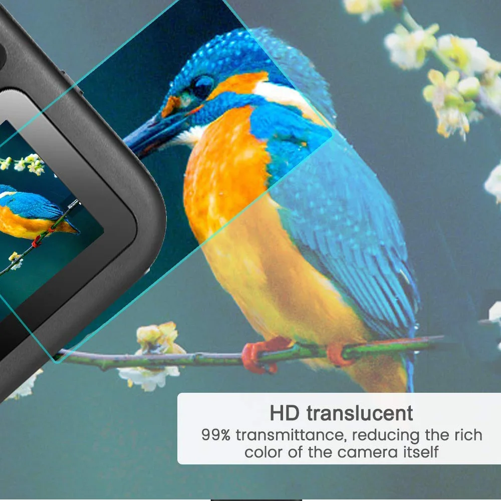 Защитная пленка из закаленного стекла для ЖК-экрана HD+ Защитная пленка для объектива 4 шт. Набор для GoPro Max Black аксессуары для экшн-камеры