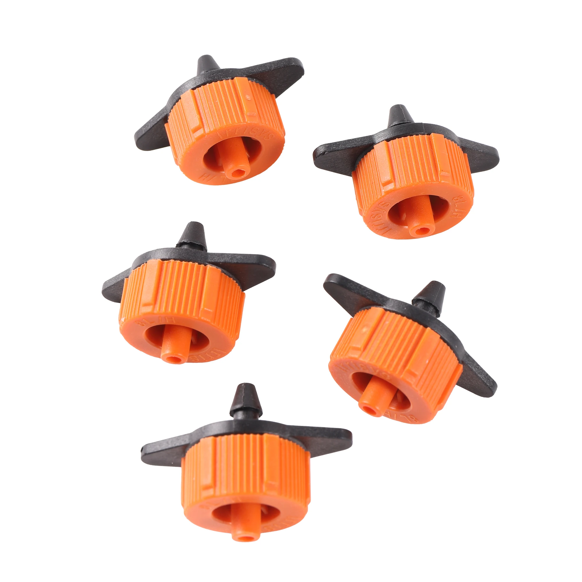 Emitter 4mm Barb Pressure Compensating Dripper 4L/H 8L/H Agriculture tools Greenhouse Irrigation Dripper 30 Pcs garden dripper,drip irrigation