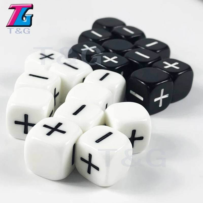 Brand New 10pcs Lot 2 Color 16mm Fate Or Fudge Dice White And Black Blank Faces For Special Board Game Dice Aliexpress