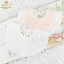 Детский нагрудник Кружева цветочные украшения слюнявчик полотенце кормления нагрудники бандана круглый полный круг мягкая смесь из хлопка удобный портативный