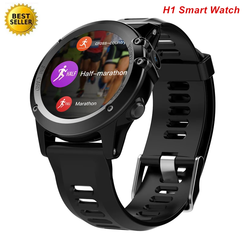 Смарт-часы H1 Android 4 водонепроницаемые 1 39 дюйма BT 0 3G Wifi gps SIM пульсометр высота