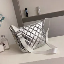 Женская сумка зима, новинка, известный бренд, роскошная дизайнерская клетчатая сумка через плечо, винтажная стеганая квадратная сумка на плечо