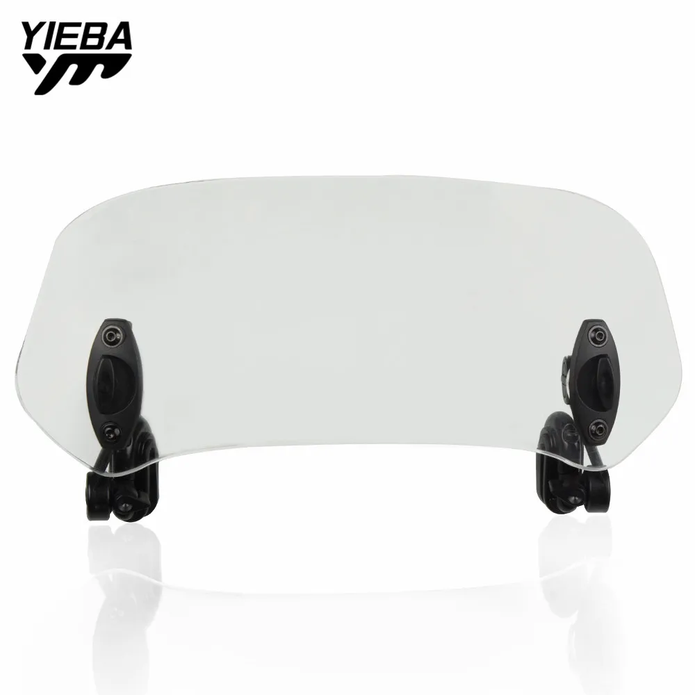 

FOR KAWASAKI Vulcan 750 UNIVERSAL MOTORCYCLE RISEN ADJUSTABLE WIND SCREEN WINDSHIELD SPOILER AIR CLIP ON WINDSCREEN DEFLECTOR