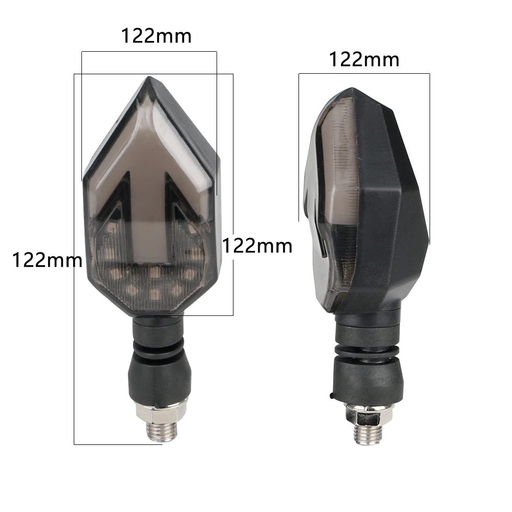 Для Honda Yamaha Kawasaki Suzuki Мотоциклы мотоцикл светодиодный указатель поворота светильник со стрелкой боковой индикатор светильник s