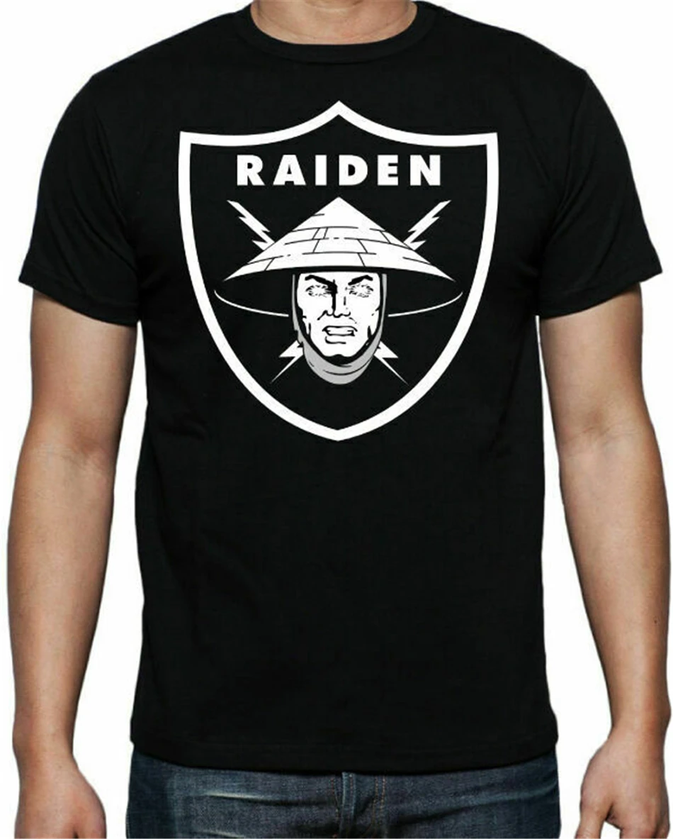 Best Seller Mortal Kombat Raiden Logo Arcade Game Martial Arts T-Shirt S To 2Xl Unisex Men Women Tee Shirt | Мужская одежда