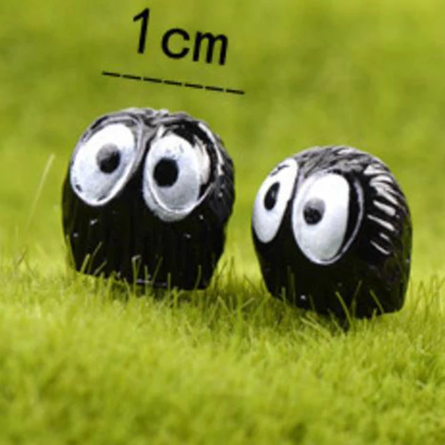 10pcs 1.5cm 미야자키 하야오 이웃집 토토로 페어리 더스트 PVC 액션 피규어 클래식 모델 완구 선물