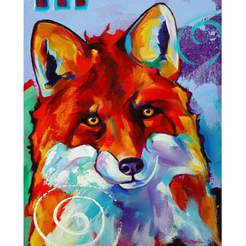 

5D DIY full Square,Round Drill diamond painting Cross stitch -fox animal- 3D Rhinestone embroidery Home decor gift
