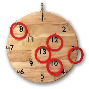 

Wall Mounted Throw Game Disc Puzzle Ringtoss Game Funny New Dart Board & Darts Game Set Perfect For Man Cave Game Room Kids 4