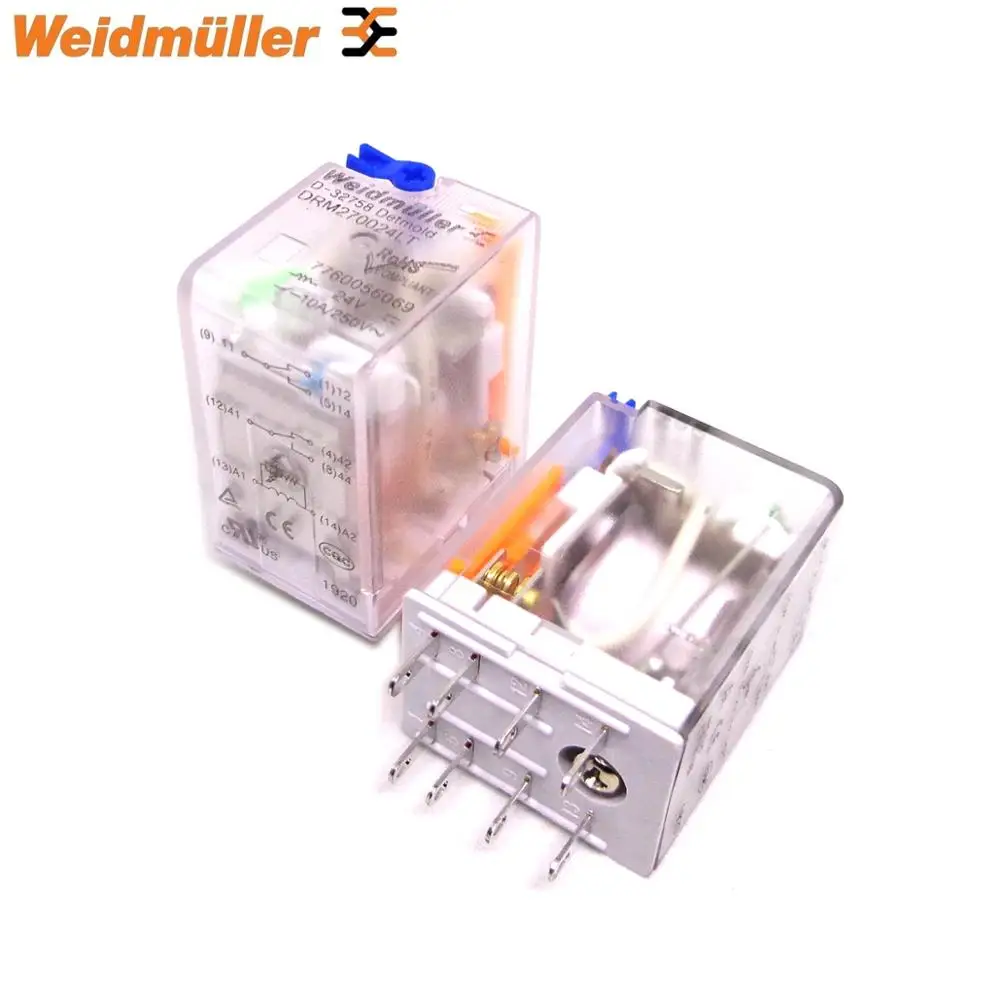 rele de 10 pces weidmuller drm270024lt drm270730lt 01