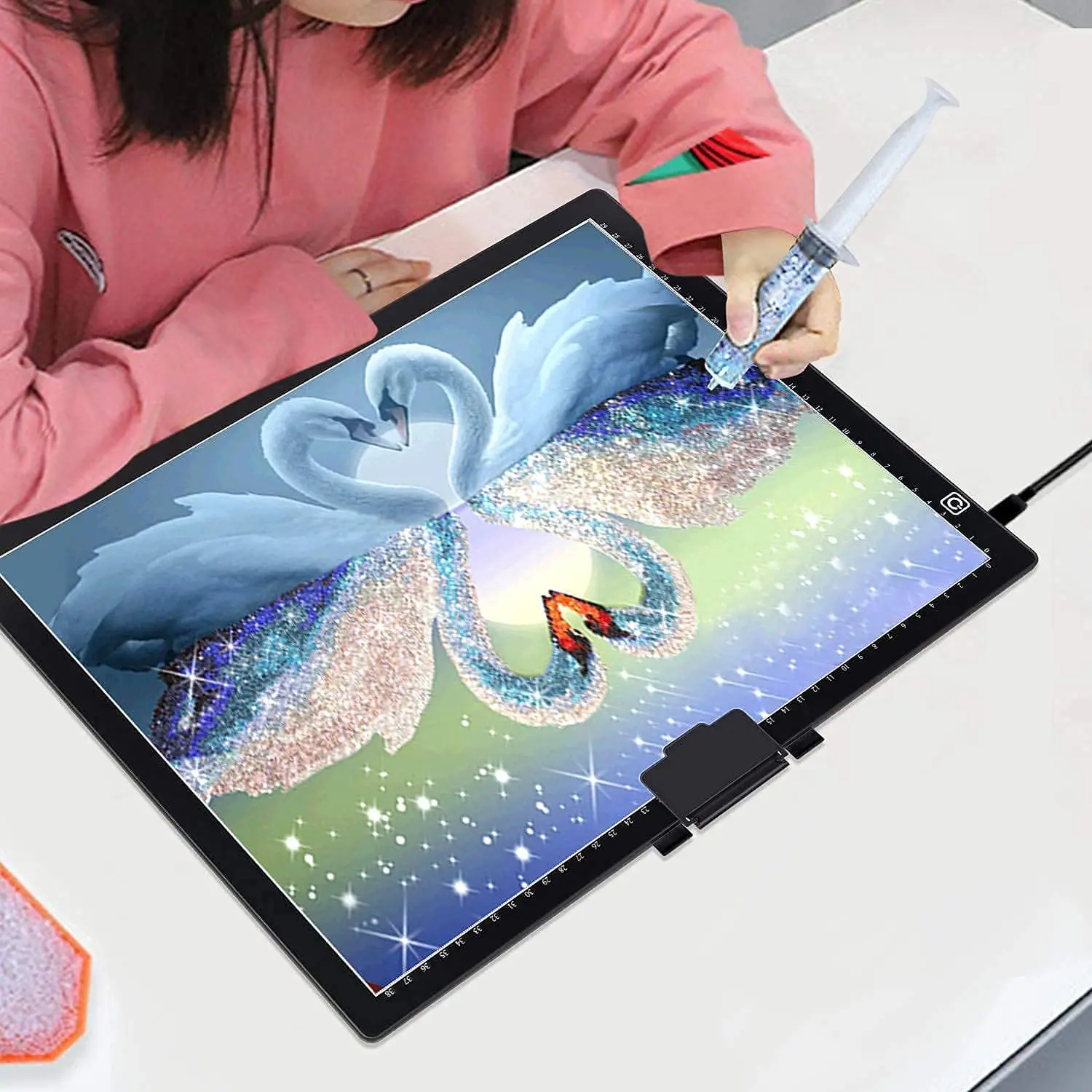 With scale A4 LED Light Pad for diamond painting Artcraft Tracing Light Box  Copy Digital Tablets Painting Writing Drawing Tablet - AliExpress