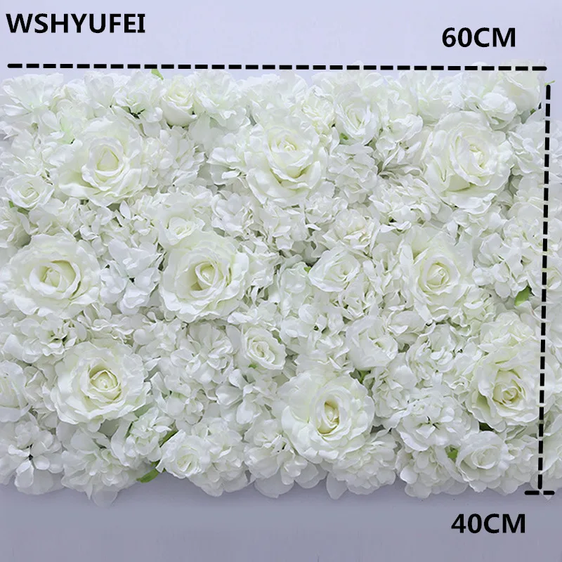 1 шт. 40x60 см Шелковый цветок розы шампанского искусственный цветок свадебное украшение для дома цветок настенный романтический свадебный фон Декор