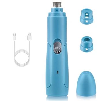 

Rechargeable Dog Nail Grinders Electric Dog Cat Nail Clippers Painless Pet Paws Nail Grooming Tool Dog Nail File set 2