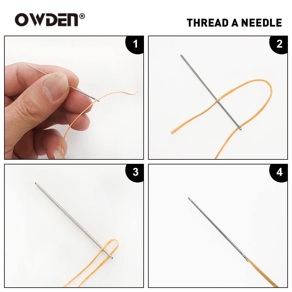 OWDEN 12 Pcs 바느질 바늘 가죽 뜨개질 핀 1Pc 스토리지 컨테이너 상자 가죽공예 바늘