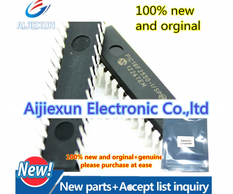 

2Pcs 100% new and orginal PIC18F2550-I/SP DIP28 in stock