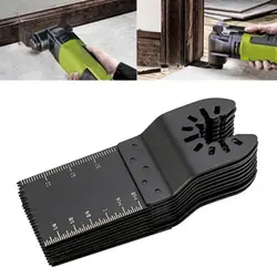 Jeu de lames de scie universelles de 34mm, outil multifonction oscillant à échelle droite, outils multiples coupant les lames de scie à bois pour outil électrique de rénovation 