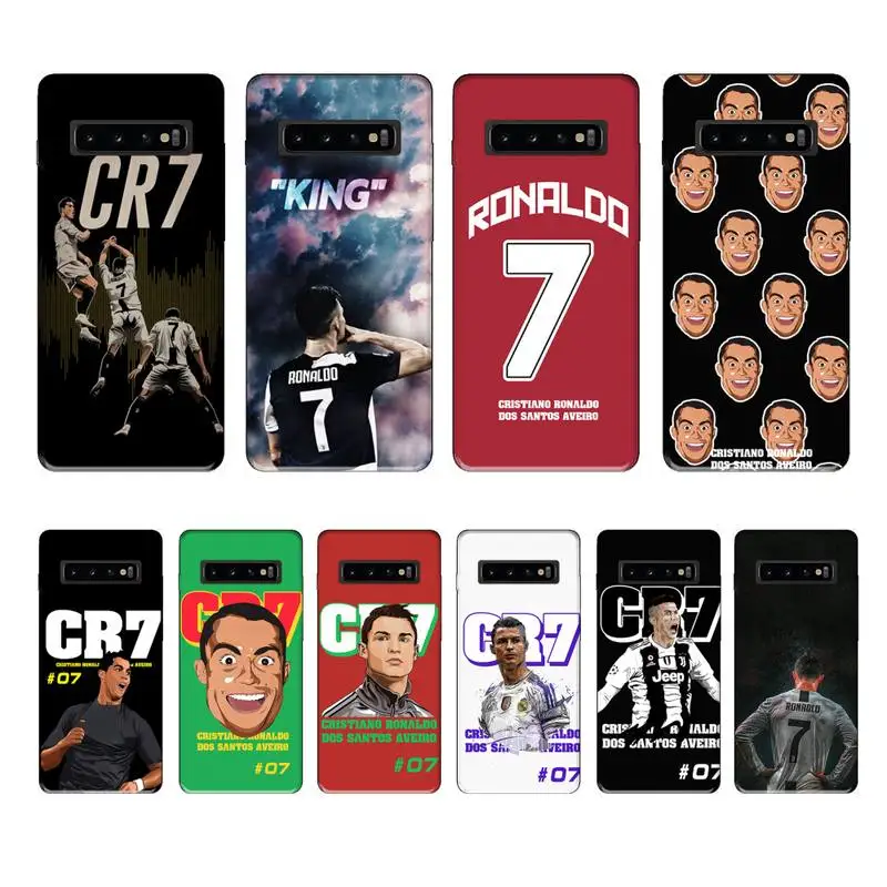 CR7 Криштиану Роналду роскошный брендовый чехол coque fundas для samsung galaxy S8 S9 S10e S20 PLUS J6 J600