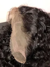 Peluca brasileña de ondas profundas prearrancada, peluca con malla frontal y pelo de bebé, 13x4, para mujeres negras