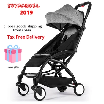 

5.8kg lightweight baby stroller portable baby carriage plane travel prams foldable infant trolley strollers footrest rain cover