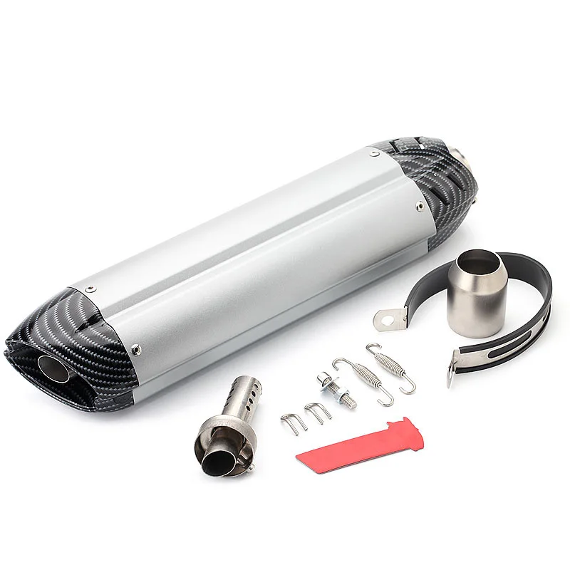 

Universal Motorcycle Akrapovic Slip On Exhaust Muffler Escape Carbon Fiber Exhaust