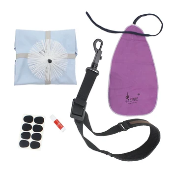 

LADE Saxophone Cleaning Cloth Mouthpiece Patch Pad Cork Grease Neck Strap