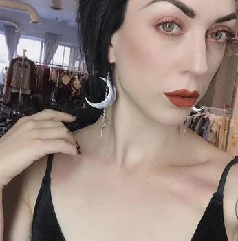 

Moon dagger earrings