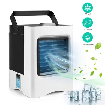 

Portable Air Conditioner Fan Mini Purifier Air Conditioning Humdifier Air Cooler Mini USB Desktop Air Cooling 3 Speeds Home