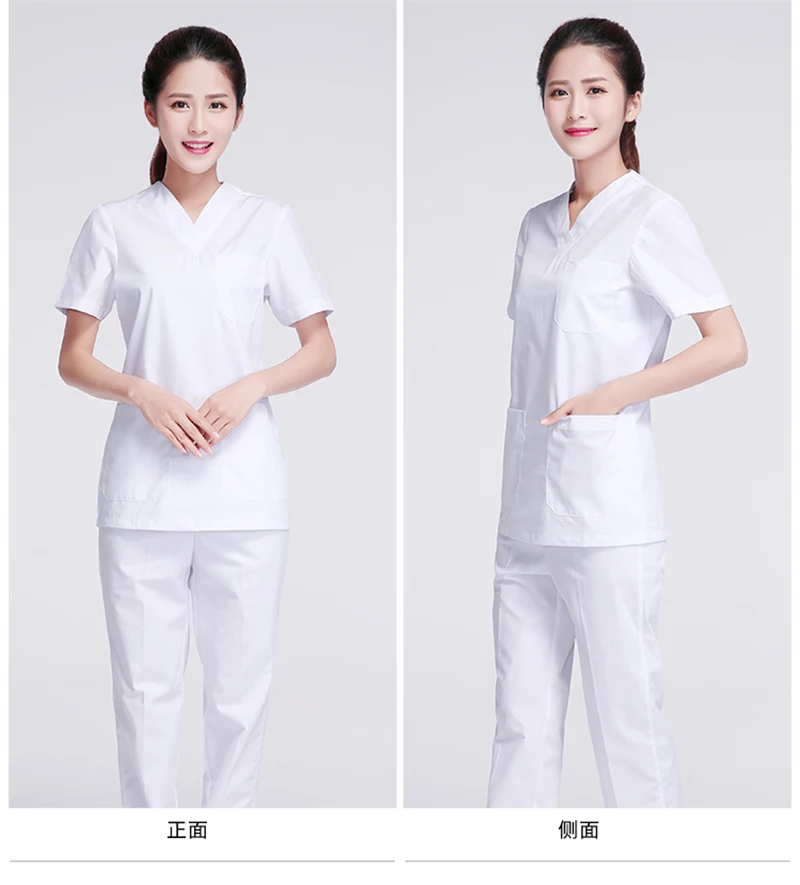 Лабораторная одежда, Стоматологический Хирургический костюм, наборы, новая Больничная белая тонкая медицинская одежда, хирургические