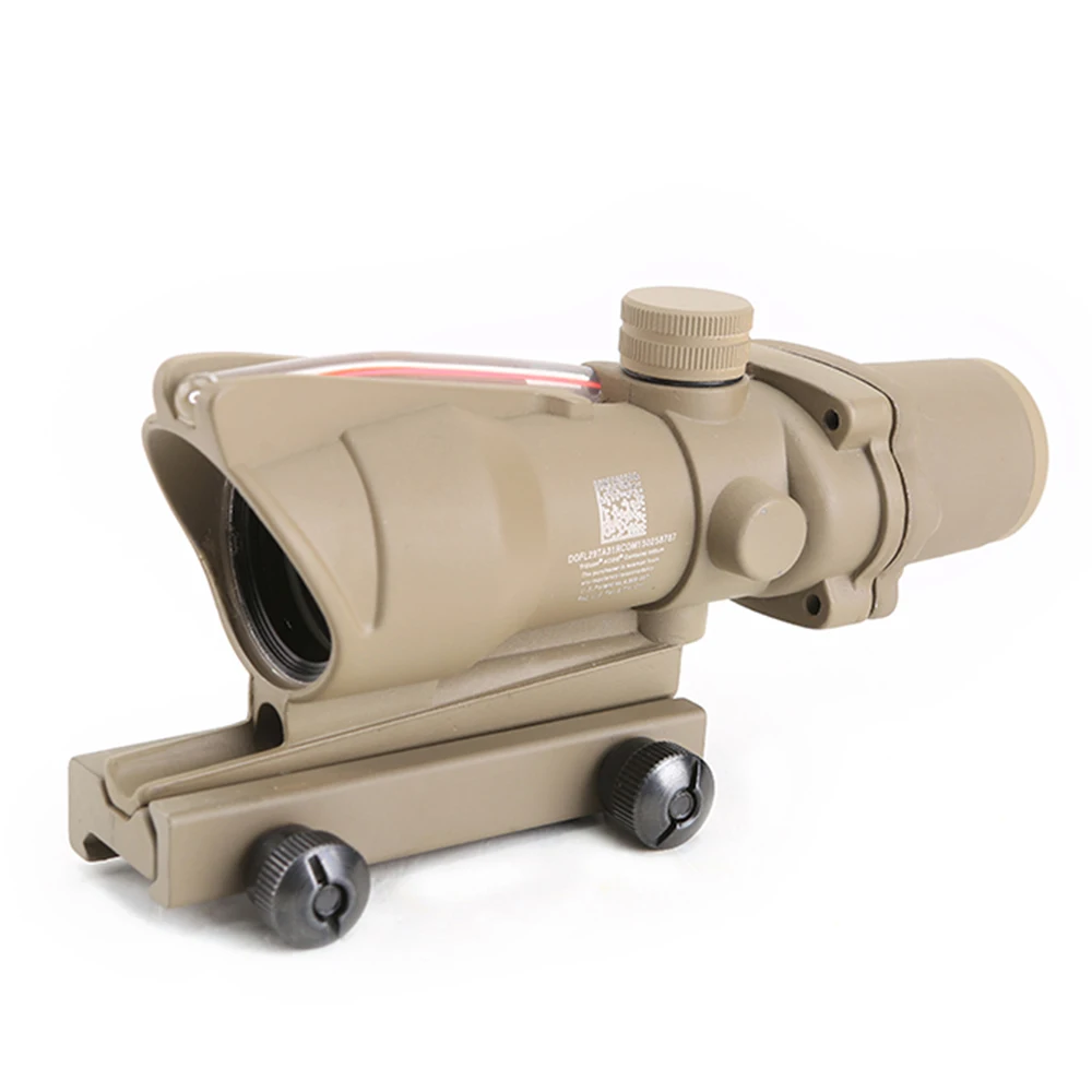 SPINA оптический Охотничий Прицел ACOG 4X32 оптика из настоящего волокна красный