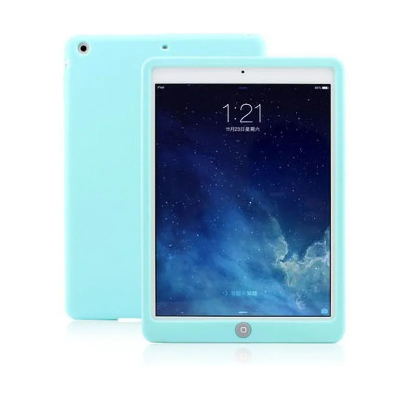 Детский Ударопрочный силиконовый чехол для iPad Air 1 air 2, мягкая силиконовая прочная задняя крышка для iPad 5 6 9,7 дюймов, чехол для планшета