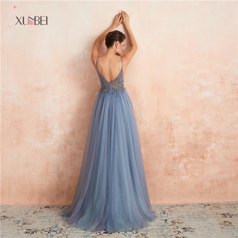 Robe De Soiree, Новое поступление, Длинные вечерние платья без рукавов, длинные платья с v-образным вырезом, на молнии, Vestido, вечерние платья, реальные фотографии, CPS1447