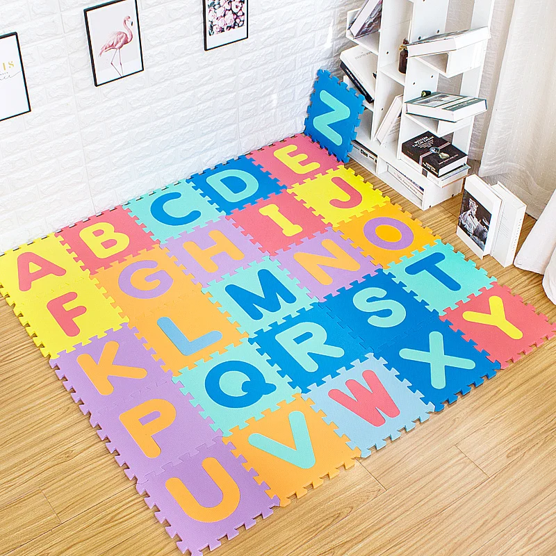 Play Mats Baby Alphabet Letters Baby Foam Mat Alphabet Puzzle 26